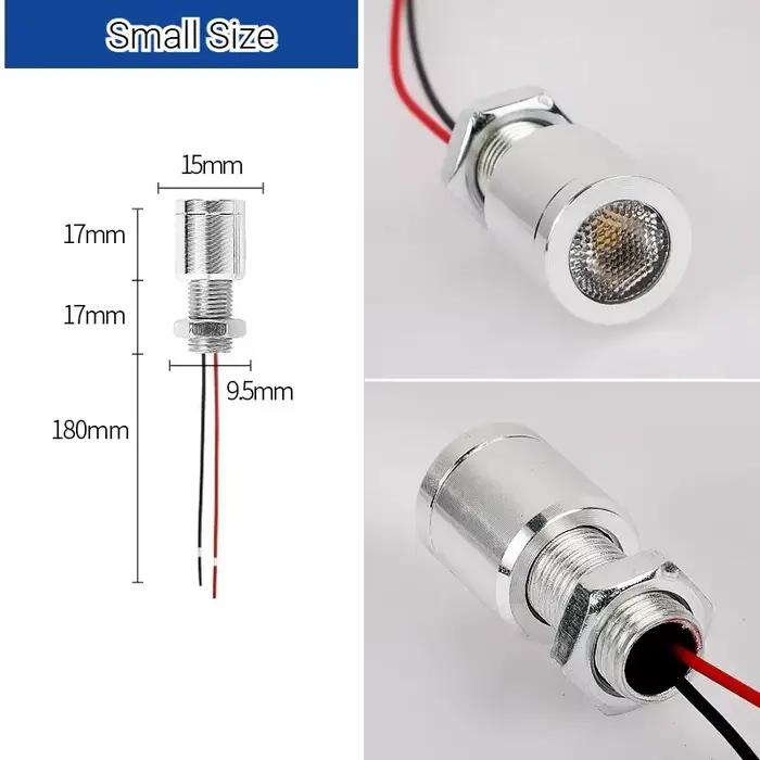 Source de lumière LED 0,5W 1W 1,5W, petit projecteur 60 degrés, lampe DC5V 12V 24V, éclairage local 