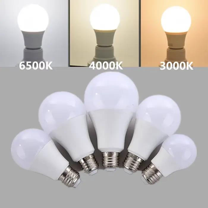 Ampoule LED E27 blanc naturel 4000k blanc 6500k blanc chaud 3000k 220V 230V 5W 7W 9W 12W 15W lampe b