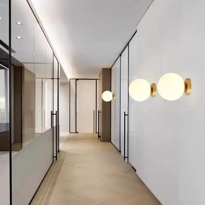 Mengjay inda-Plafonnier LED Moderne en Boule de Verre, Luminaire Décoratif d'Nik, Idéal pour une Cha
