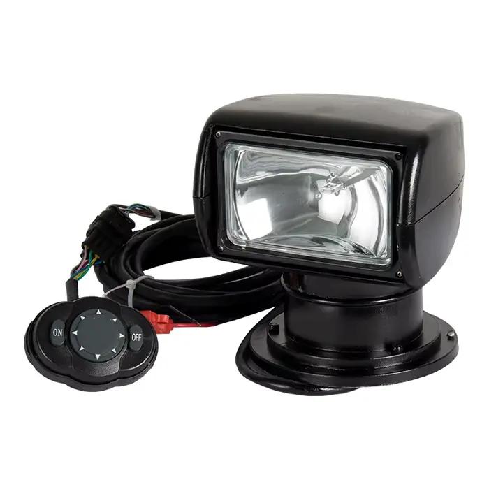 Projecteur marin avec télécommande à 360 degrés, 100W 24v, phare Spot, lumière de recherche pour Yac