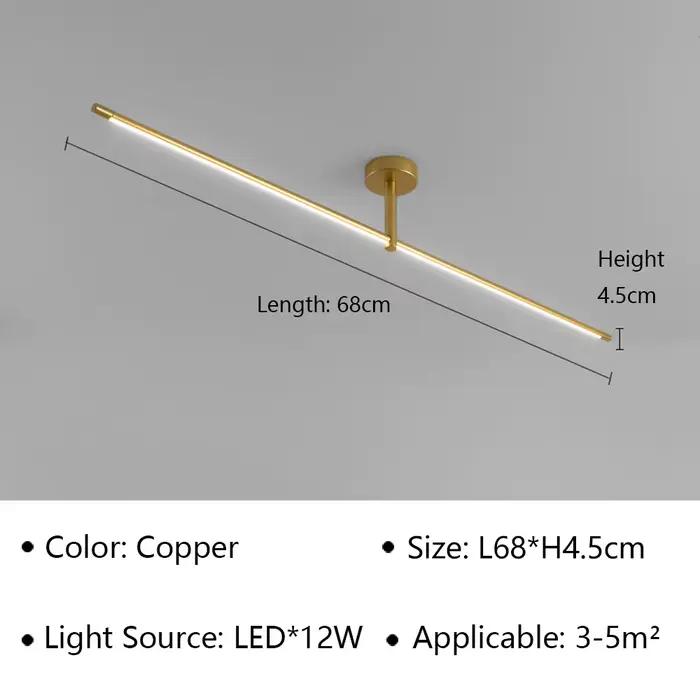 Lustre de plafond d'allée moderne, applique murale LED pour couloir, lampe de chevet HOMirror Line, 