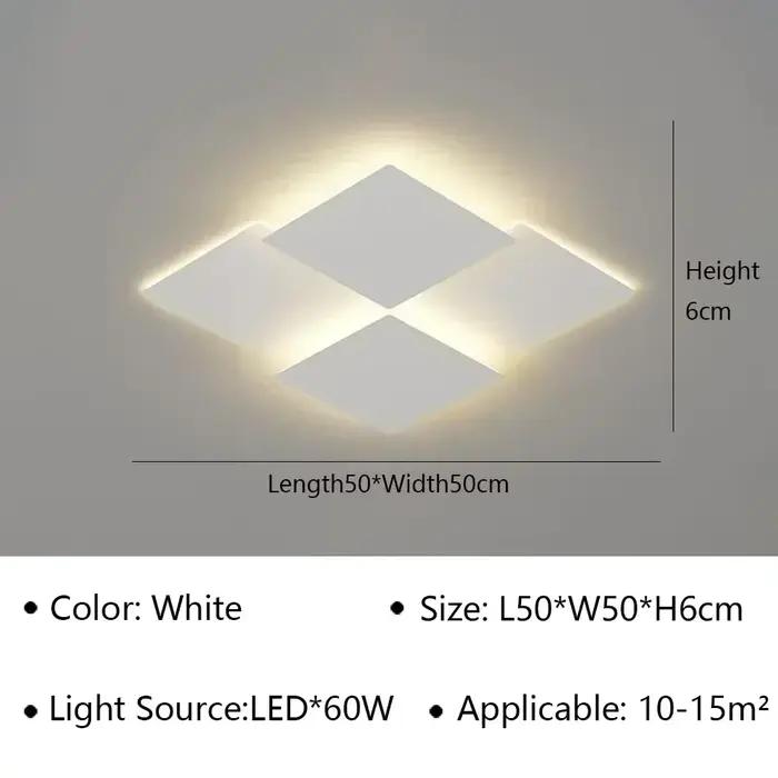 Plafond moderne à LEDs Lustre lampe pour salon salle à manger chambre balcon décor à la maison intér