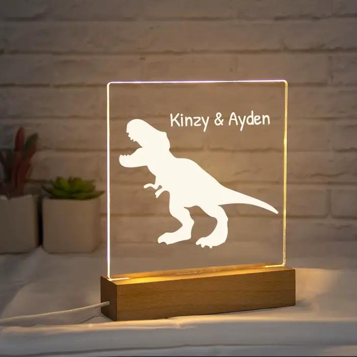 Livraison directe veilleuse personnalisée USB LED nom personnalisé lampe 3D décoration chambre jouet