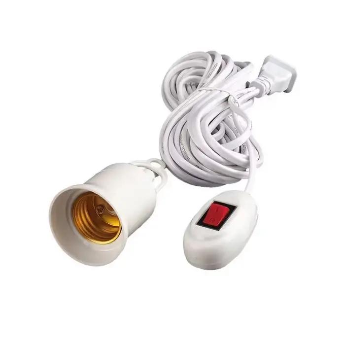 Bases de lampe universelles avec interrupteur, adaptateur de douille d'ampoule Led E27, support de l