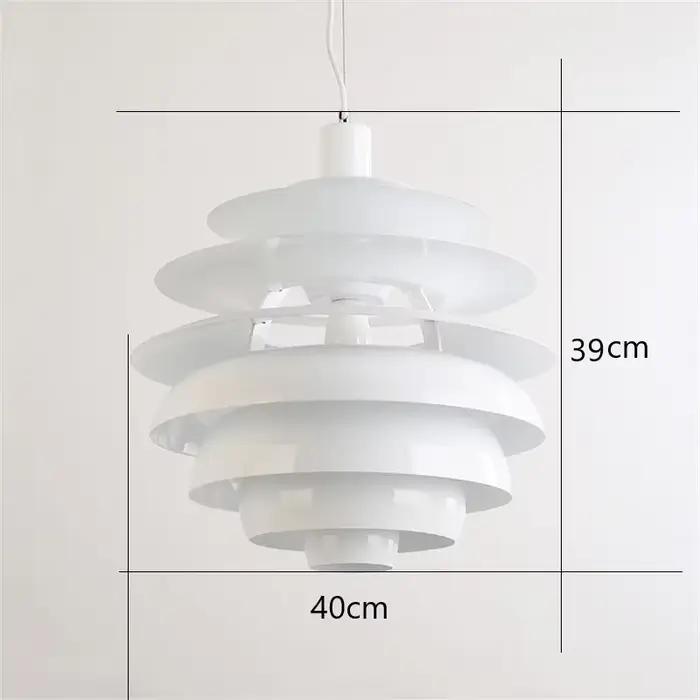 Luminaire suspendu au design danois simple, LED nordique, pour chambre à coucher, bureau, salle à ma