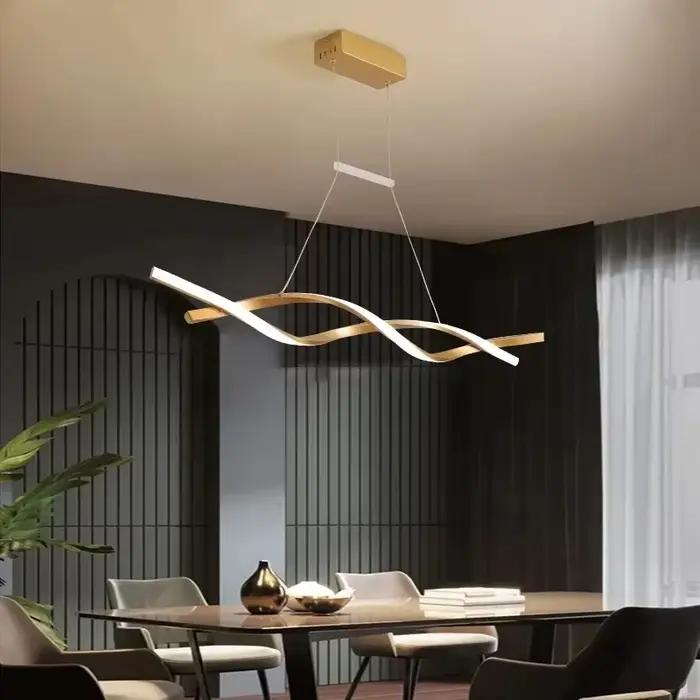 Plafonnier LED suspendu en verre au design moderne, éclairage d'intérieur, luminaire décoratif de pl