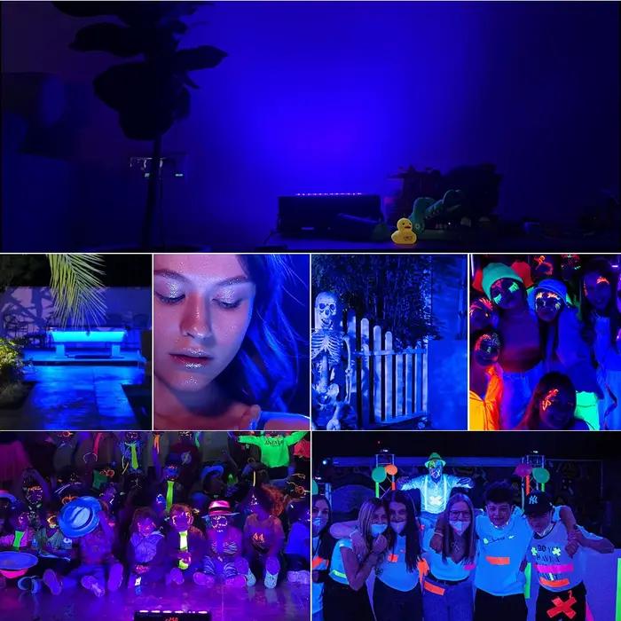 395nm 400nm Led UV projecteur 50W 100W LED lumière noire de scène 220V étanche Ultravilet lampe fluo
