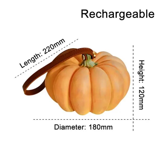 Lampe solaire portable d'extérieur en forme de citrouille pour jardin, terrasse, villa, paysage, éta
