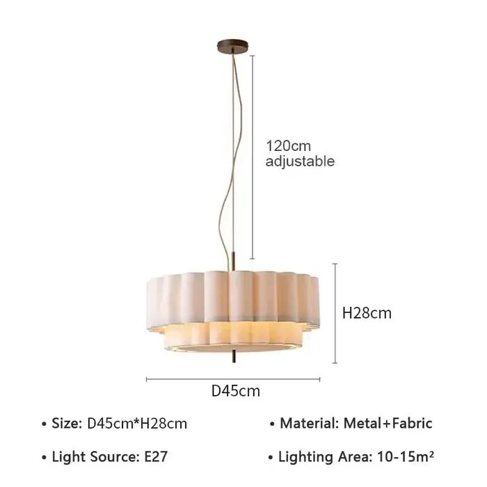 Lampe suspendue en tissu rétro moderne, lustre en lin, lampe suspendue pour salon, salle à manger, c
