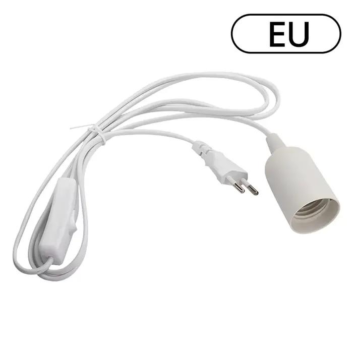 Câbles de cordon d'alimentation de 1.8m, douille d'ampoule E27, support de Base de lampe à dents com