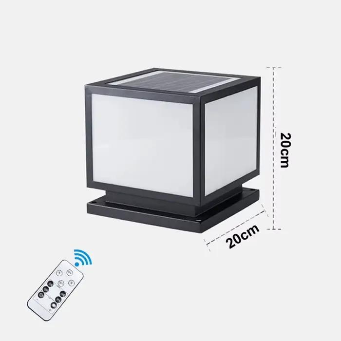 Lampe frontale à colonne d'énergie solaire étanche pour l'extérieur, Villa, jardin, décoration commu