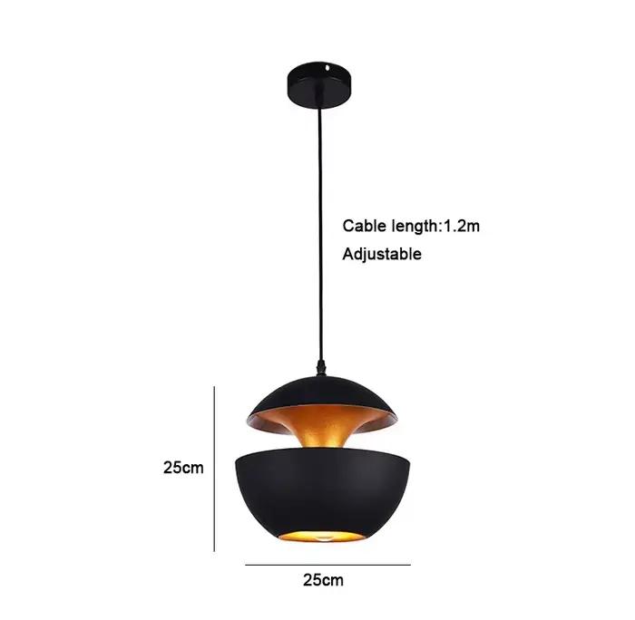 Lustres design postmodernes lumière noir blanc décor à la maison lampes suspendues salle à manger Ba