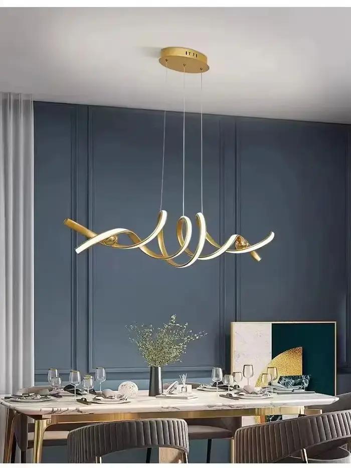 Plafonnier LED suspendu en verre au design moderne, éclairage d'intérieur, luminaire décoratif de pl