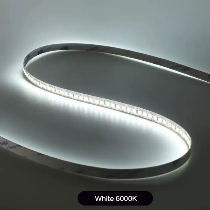 Bande LED 12V 24V 2835 5M 10M/rouleau 120LED s/m 180LED s/m, blanc chaud, naturel, Flexible, barre s