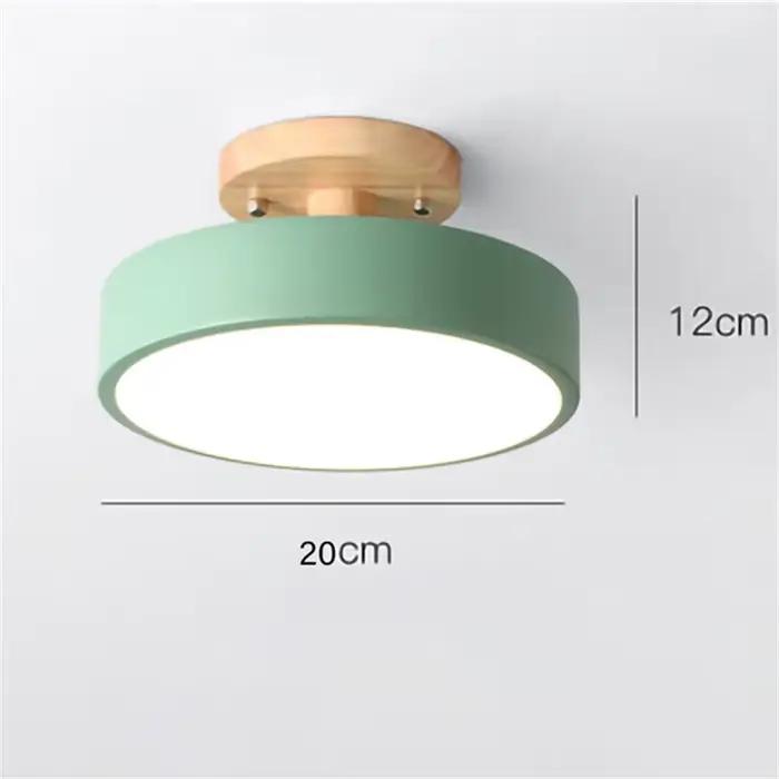 Plafonnier LED au design nordique coloré Macaron, luminaire décoratif d'intérieur, idéal pour une ch