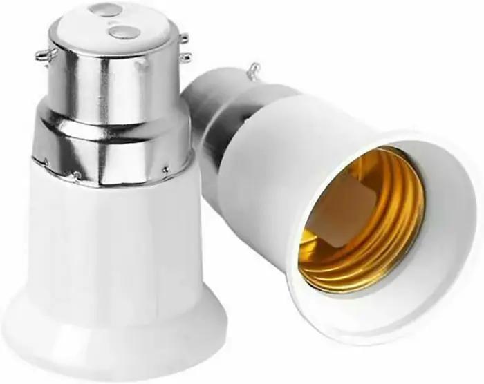 Adaptateur d'ampoule à baïonnette B22 à vis Edison E27, support de convertisseur de lampe, adaptateu
