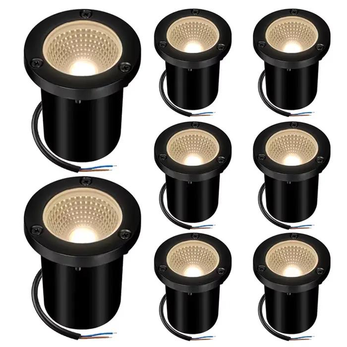 Lumière souterraine extérieure LED lampe enterrée 10W IP65 étanche jardin chemin étape pont paysage 