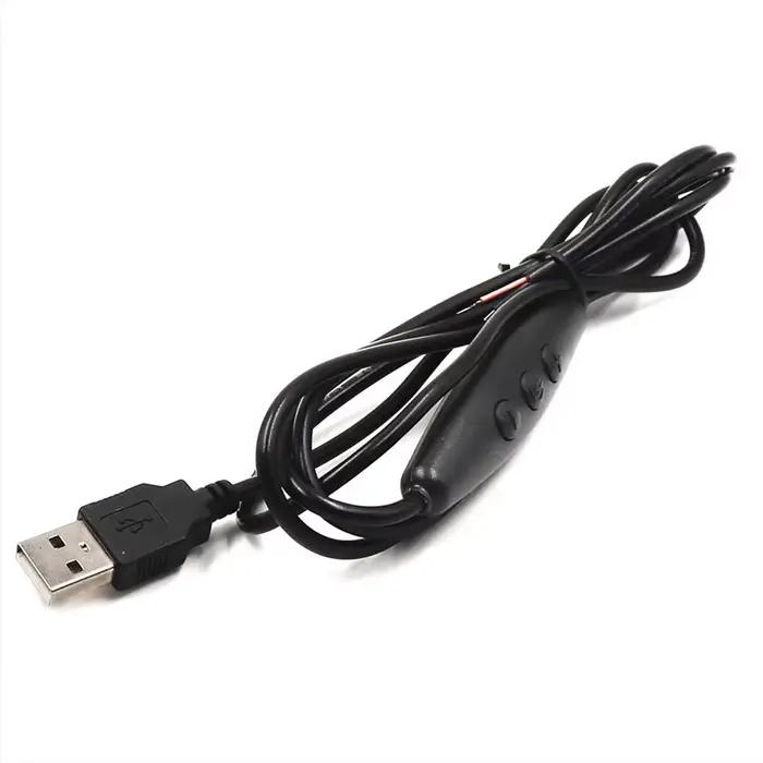 Gradateur USB 1.5m Fil Connecteur Noir Blanc Couleur Commutateur USB 4K Rafraîchir Gradation en cont