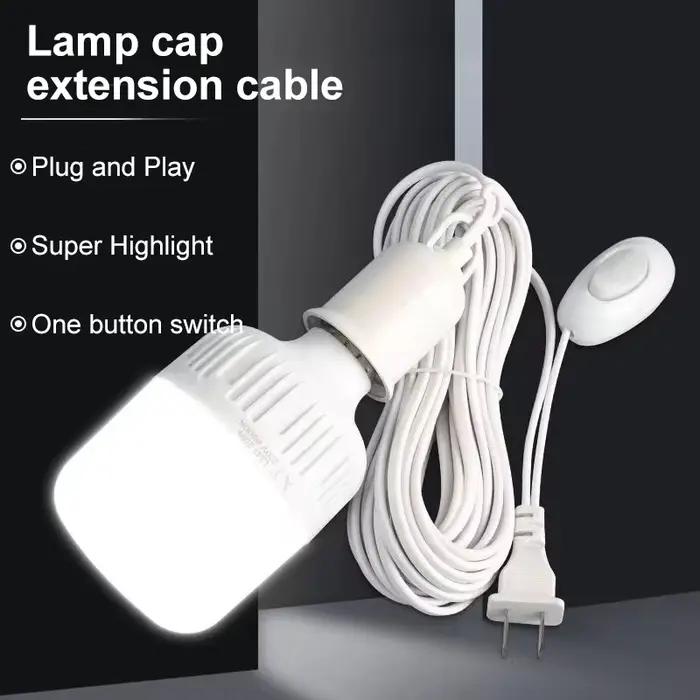 Bases de lampe universelles avec interrupteur, adaptateur de douille d'ampoule Led E27, support de l