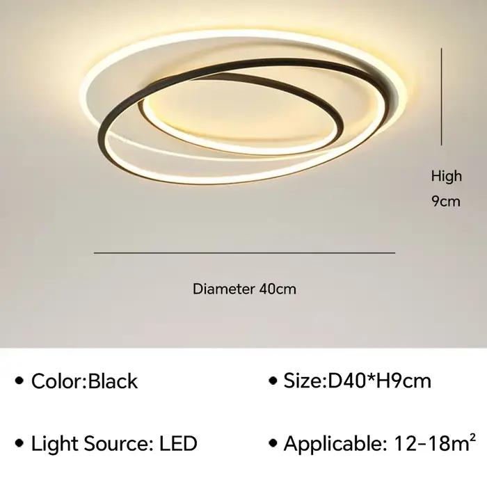 Plafond moderne à LEDs lampe pour salon salle à manger étude chambre balcon allée lustre intérieur d
