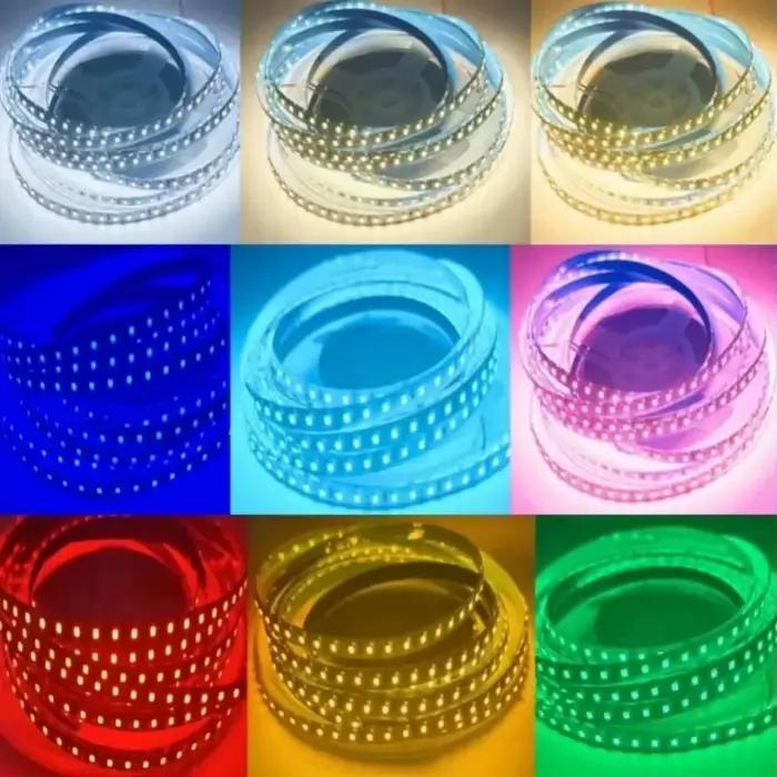 120 LED s/m DC12V 24 V maison lampe bande 2835 LED bande décor rouge glace bleu vert jaune rose Flex