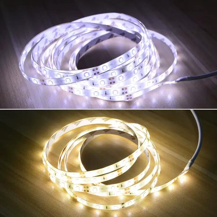 Placard lumineux LED 1M-5M avec capteur de mouvement PIR veilleuse 12V 2835 bande LED pour cuisine c