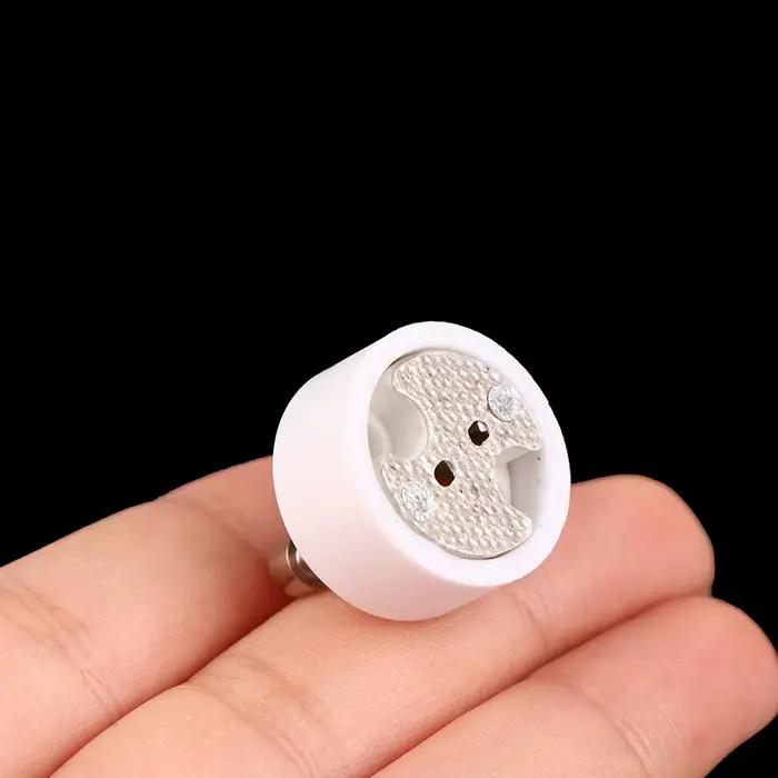 Base de douille en céramique de haute qualité GU10 à MR16, ampoule LED halogène G4 GU5.3 GY6.3 broch