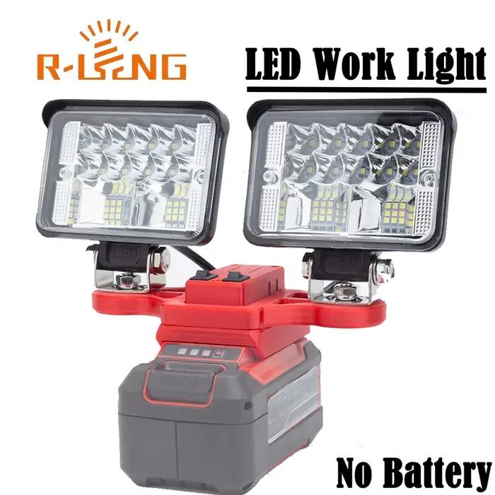Lampe de travail LED pour Ozito 18V pour batterie au Lithium Einhell avec USB type-c sans fil travai