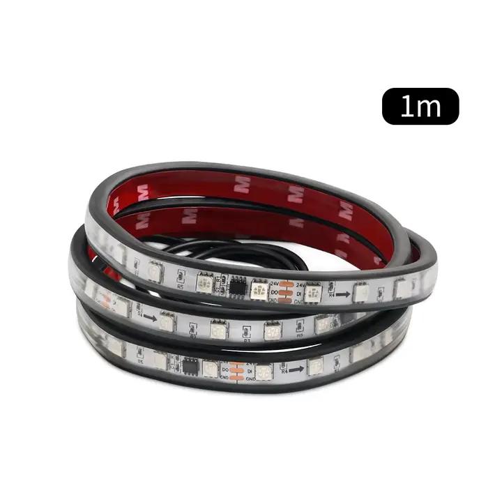DRL-Bande lumineuse LED pour camion, néon RVB, banderole flexible, barre d'ambiance déconnectée, esc