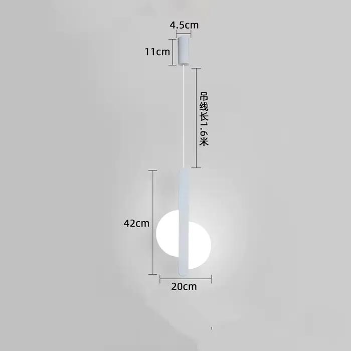 Lampe de chevet nordique chambre suspension lampe restaurant lampe design bureau créatif moderne min