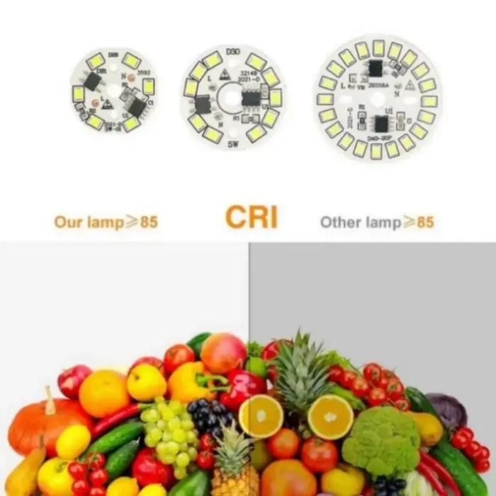 Lampe de patch d'ampoule LED, plaque SMD, technologie circulaire, source de lumière pour ampoule, AC