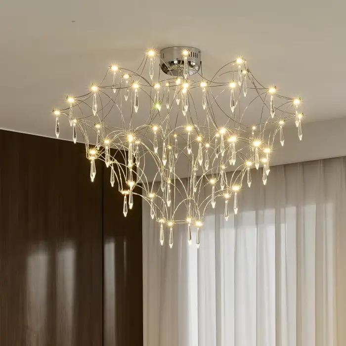 Luminaires de plafond pour salon, lustre en cristal de luxe pour chambre à coucher, restaurant, desi