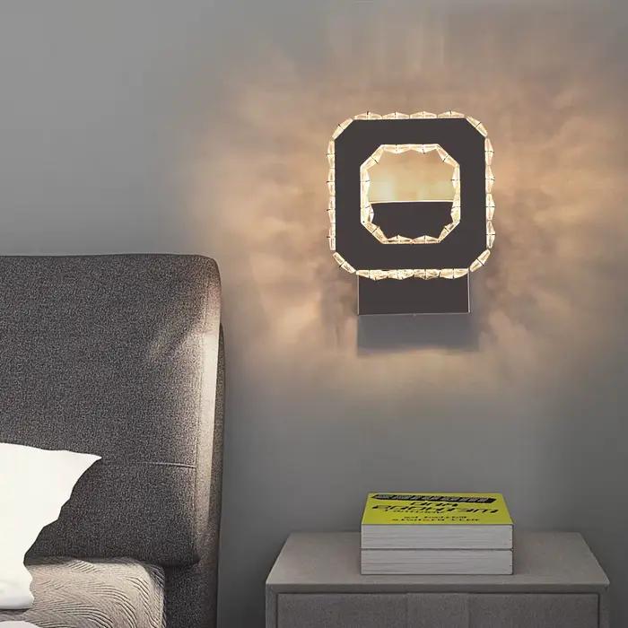 Coeur applique murale cristal Led moderne applique chevet nuit Lustre allée salon intérieur plafonni