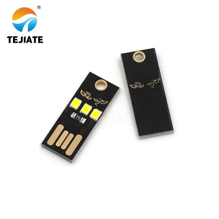 Mini lampe de bureau LED tactile USB, lampe de clavier d'ordinateur, interrupteur de coque, batterie