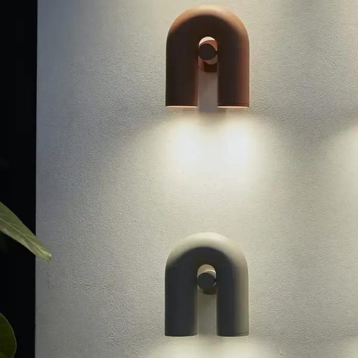 Mur LED lampe en forme de U fond à côté de la lumière concepteur minimaliste éclairage salon canapé 