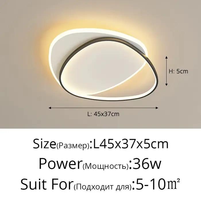Designer créatif LED plafonnier Lustre décor à la maison chambre lampe nordique moderne télécommande