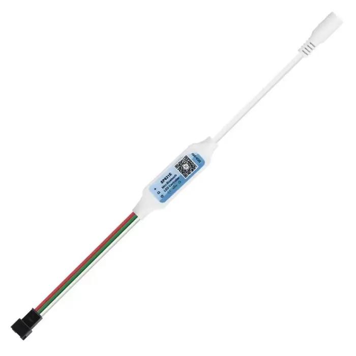 Lumière de bande de LED IOS Android DC5V-24V WS2812B Contrôleur Mini Musique Bluetooth App Contrôleu