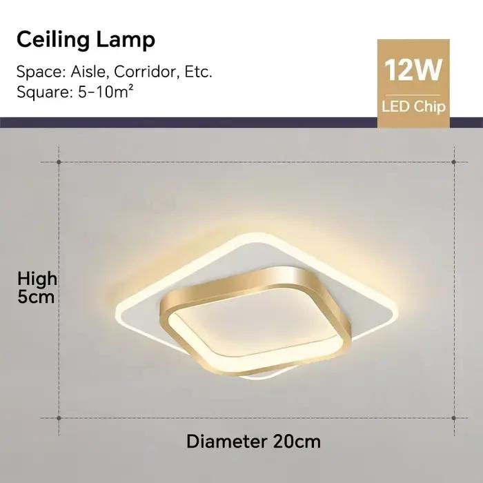 Plafonnier LED moderne pour allée, lustre pour couloir, escaliers, Foyer, balcon, chambre à coucher,