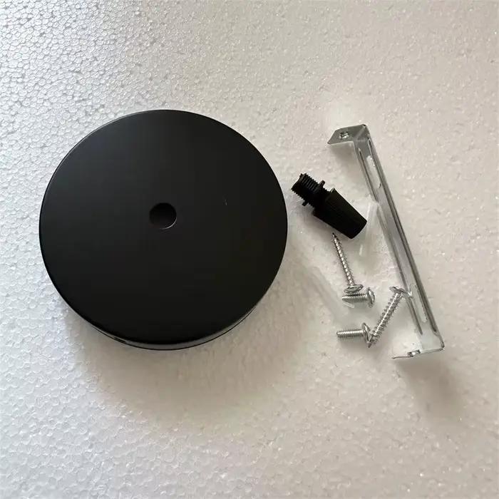 Noir blanc argent Bronze or plaque de plafond applique murale montage bricolage luminaire Base de la