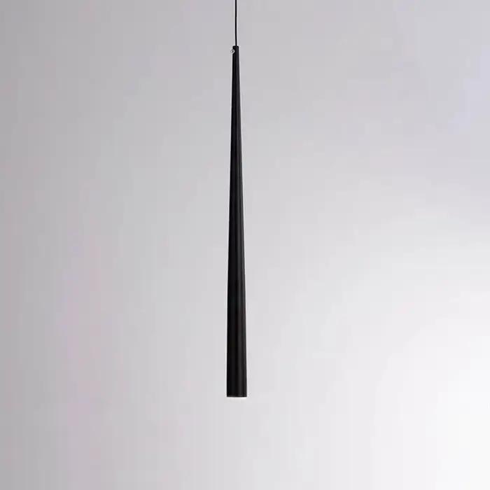 1 pièce 30/40/50CM cône pendentif LED lumière Dia3cm conique en aluminium Restaurant Bar café suspen