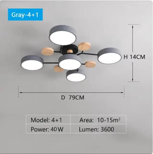 Plafonnier LED suspendu au design moderne, éclairage d'intérieur, luminaire décoratif de plafond, id