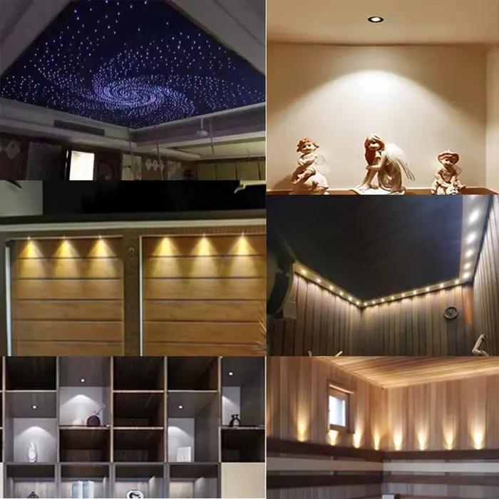 IP65 Mini projecteur 15mm 1W Spot encastré LED lumières 12V plafond Downlight escalier armoire Spots