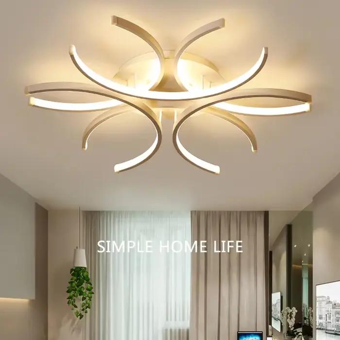 Plafonnier LED au Design Moderne, Éclairage d'Nik, Luminaire Décoratif de Plafond, Idéal pour une Ch