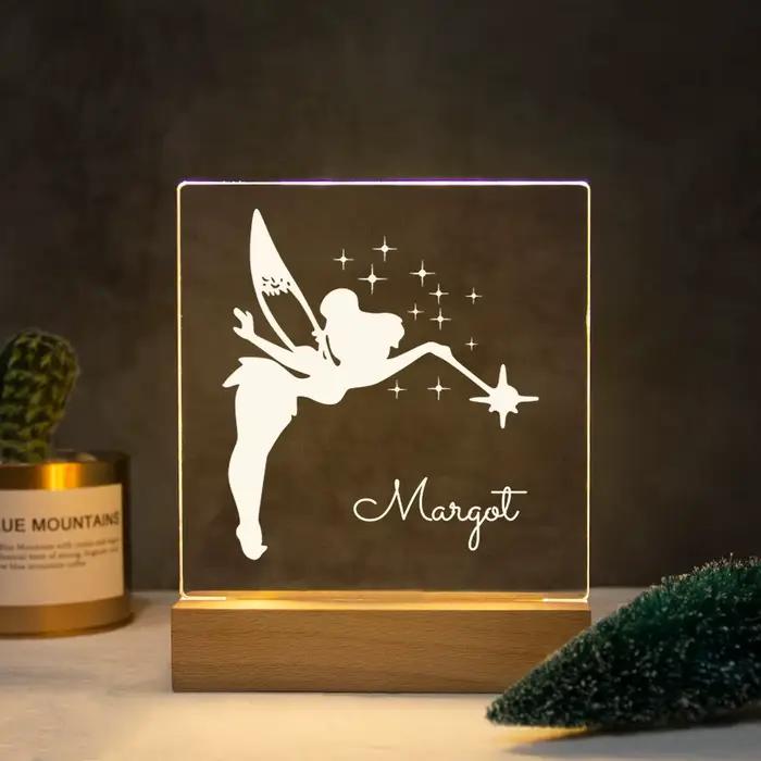 Livraison directe veilleuse personnalisée USB LED nom personnalisé lampe 3D décoration chambre jouet
