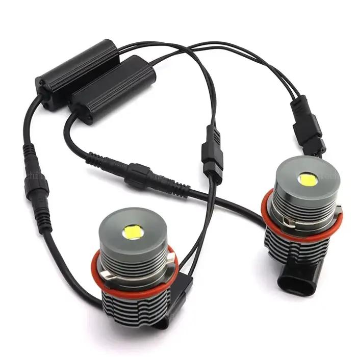Pour BMW E39 E81 E82 E87 E88 X5 E53 E60 E61 E63 E64 X3 E83 100w LED Angel Eyes anneau lumineux phare
