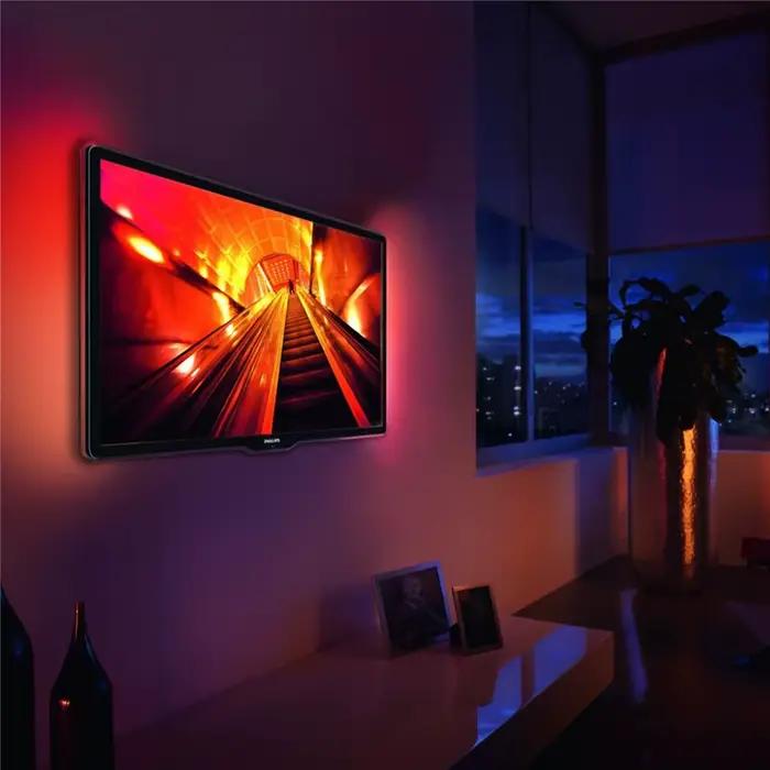 Bande lumineuse LED USB 2835 DC5V avec interrupteur, ruban de lampe Flexible, TV, ordinateur de bure