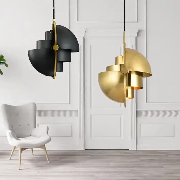Lampe LED Suspendue en Fer Chromé localité, Luminaire Décoratif d'Nik, Idéal pour une Cuisine ou une