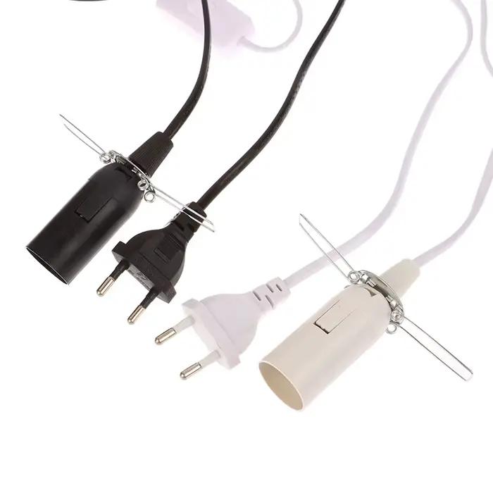 Base de lampe à douille E14 avec fil de commutation, support de suspension d'ampoule LED, suspension