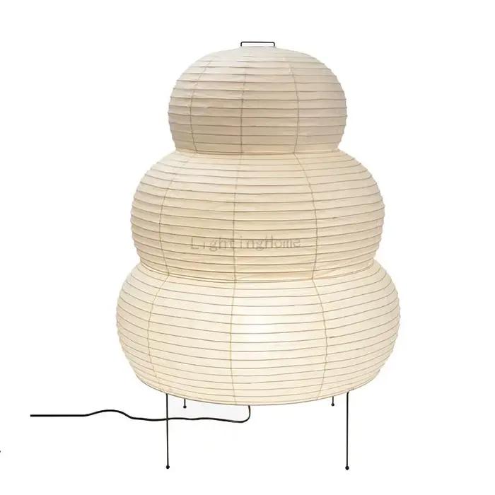 Lampe de Table Akari Wabi-sabi au Design japonais, papier de riz blanc, lampes de bureau décoratives