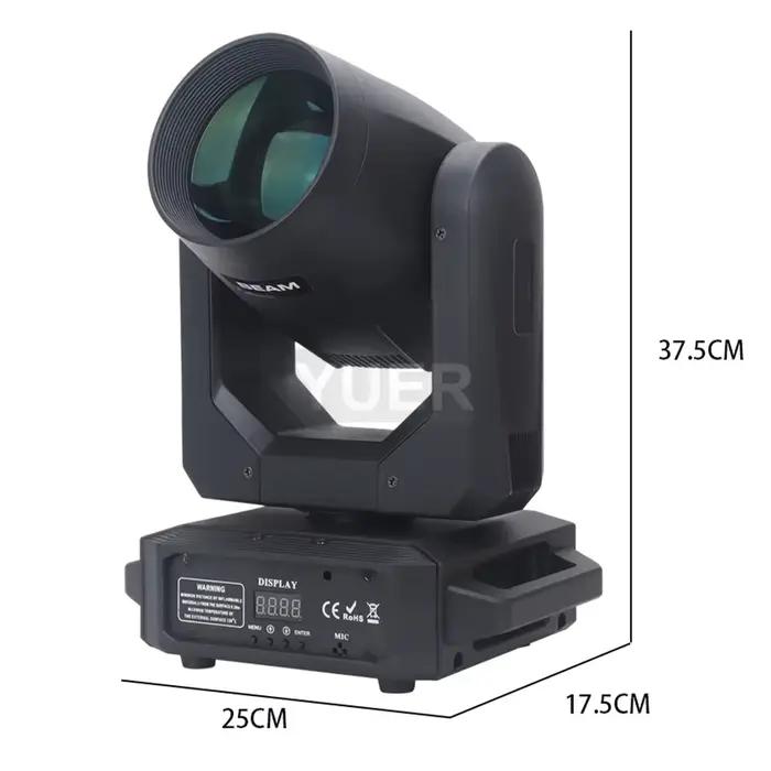 Lumière principale mobile LED 200W faisceau + Spot + 18 prismes rotatifs + arc-en-ciel 12 Gobo 8 eff